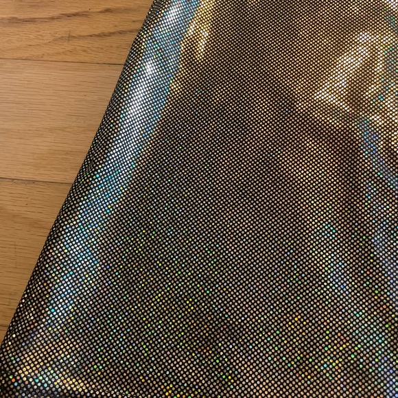 American Apparel Gold Shimmer Pencil Skirt - Picture 9 of 9
